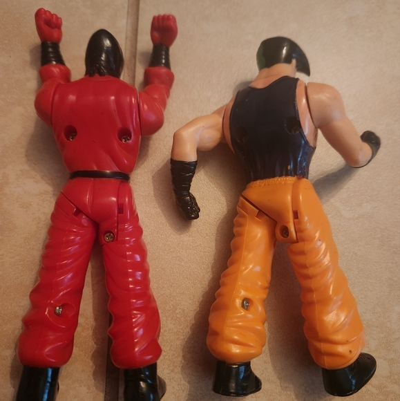 MILTON BRADLEY KARATE FIGHTERS DRAGON KICK AND RED NINJA Action Figure (H) - Picture 4 of 4